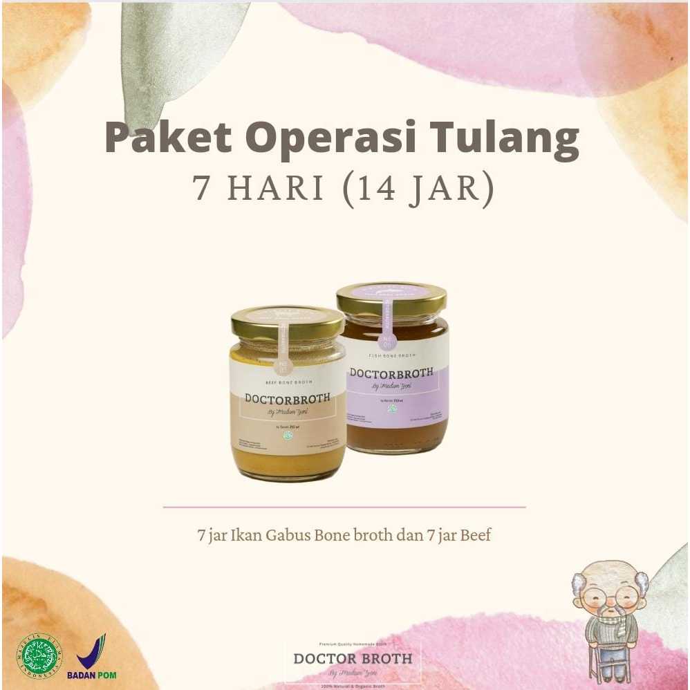 

Doctor Broth - Paket Operasi Tulang / Cedera Tulang / Patah Tulang