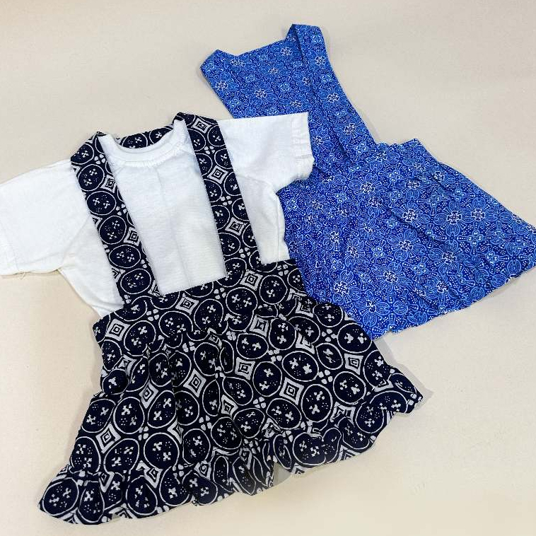 Baju Anjing Rompi Batik Dress