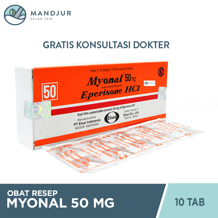 Myonal 50 Mg 10 Tablet