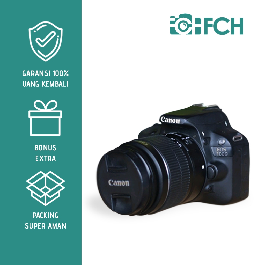 KAMERA CANON 100D MULUS TOUCHSCREEN RINGAN COCOK BUAT VLOG