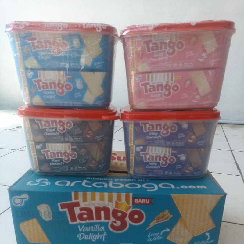 

Tango Wafer Royal Coklat / Vanilla / Strawberry / Milky Chocolate /Coconut 16gr Sealware (1 sealware isi 20 pcs)