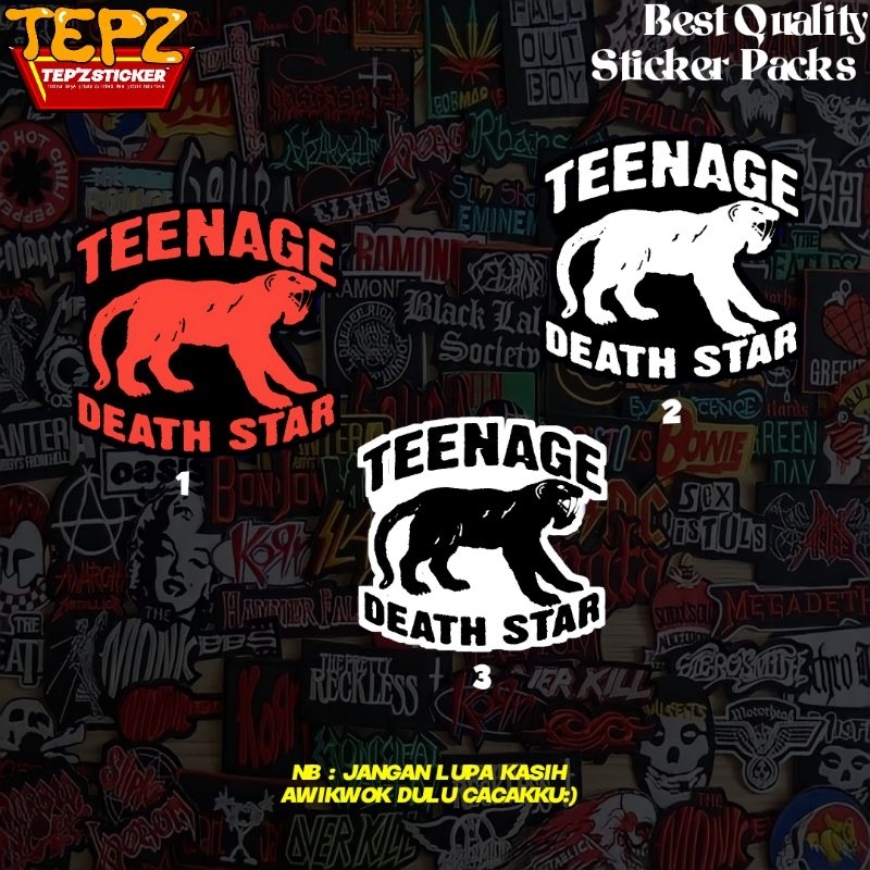 STIKER STICKER (BAND TEENAGE DEATH STAR) STIKER BAND|STIKER METAL|STIKER AESTHETIC|STIKER TUMBLR