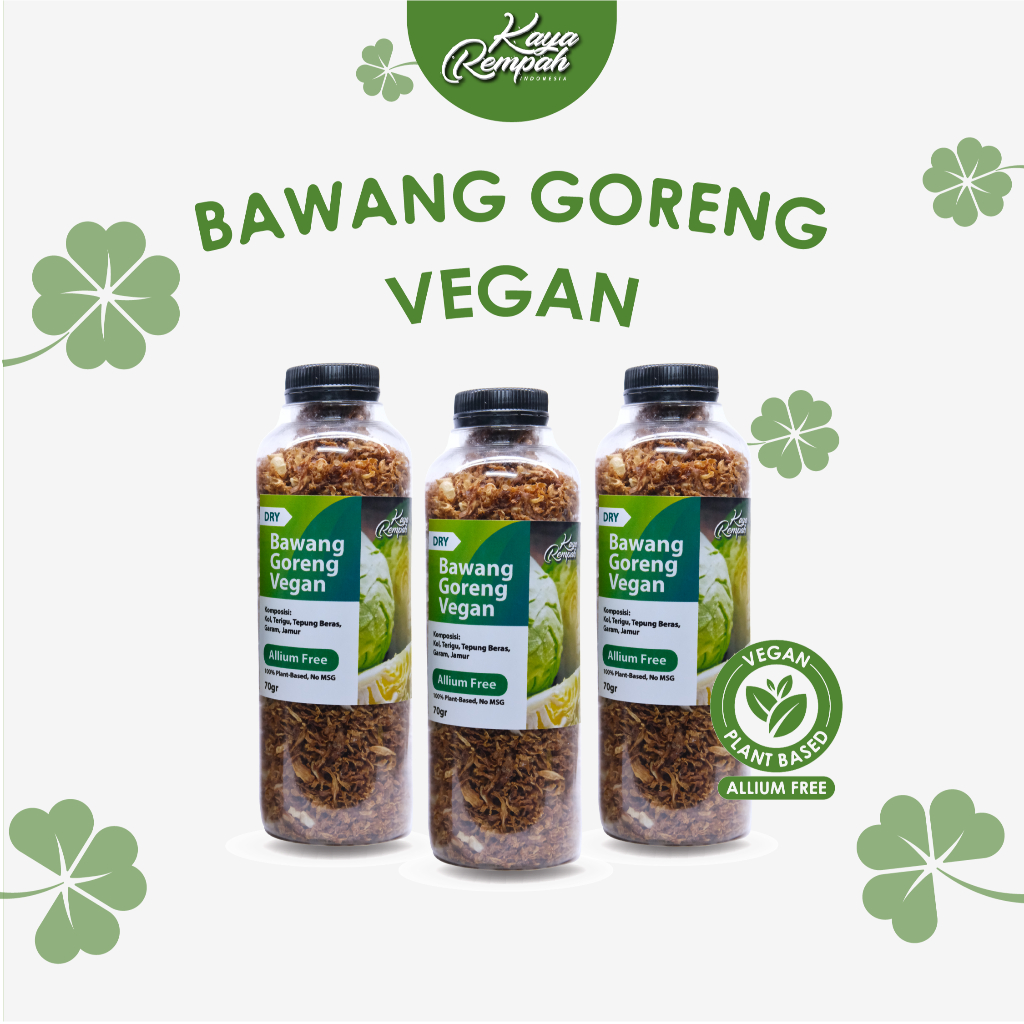 

BAWANG GORENG VEGAN VEGETARIAN ALLIUM FREE (KOL GORENG)