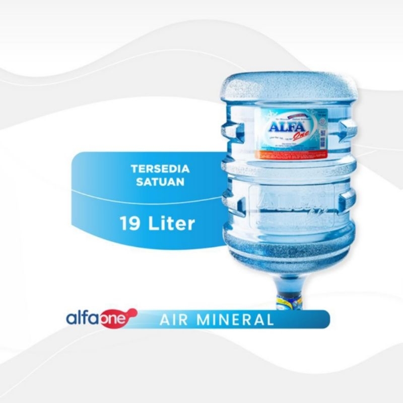 

ALFAONE Galon Isi Ulang Air Mineral 19 L / Kosong