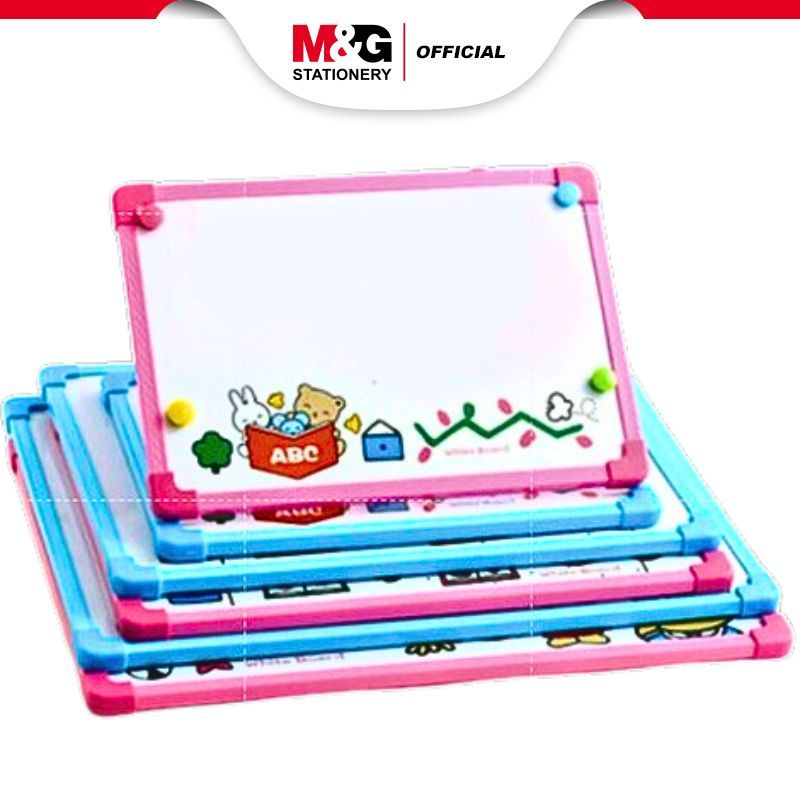 

M&G kids Whiteboard S dengan spidol / penghapus / magnetic button / dadu / Flight chess 290*400mm