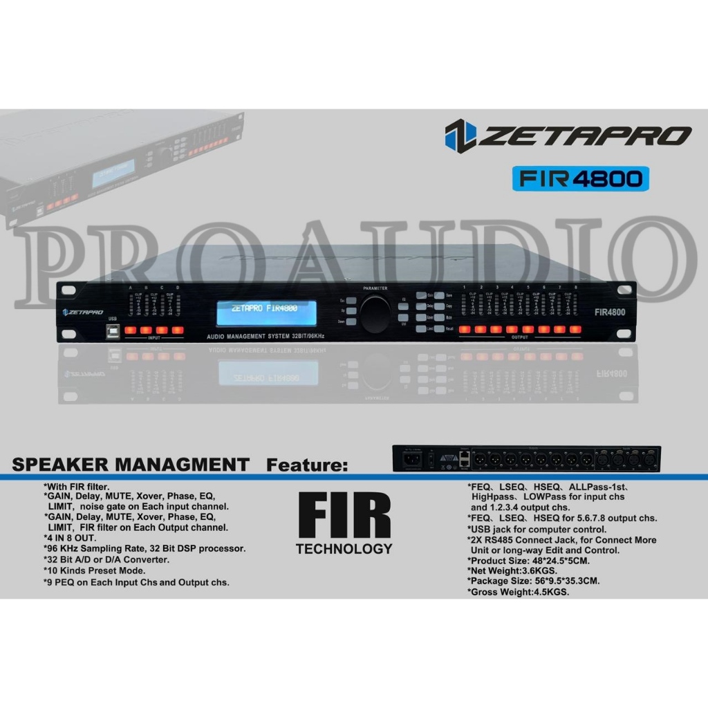 MANAGEMENT ZETAPRO FIR 4800 / DLMS MANAGEMENT SPEAKER ZETAPRO FIR4800 / ZETAPRO ORIGINAL