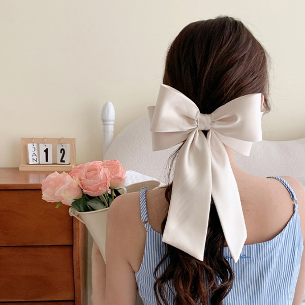 jepit rambut pita satin bow hairclip 105jje