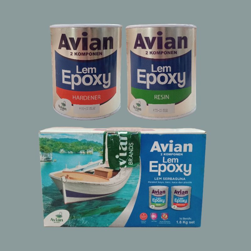 Avian Lem Epoxy 2 Komponen 1, 6 Kg
