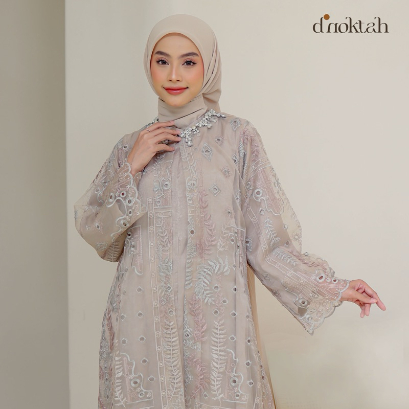 D.noktah Official - Diriyah:Abaya Set - Cypress(Wheat)