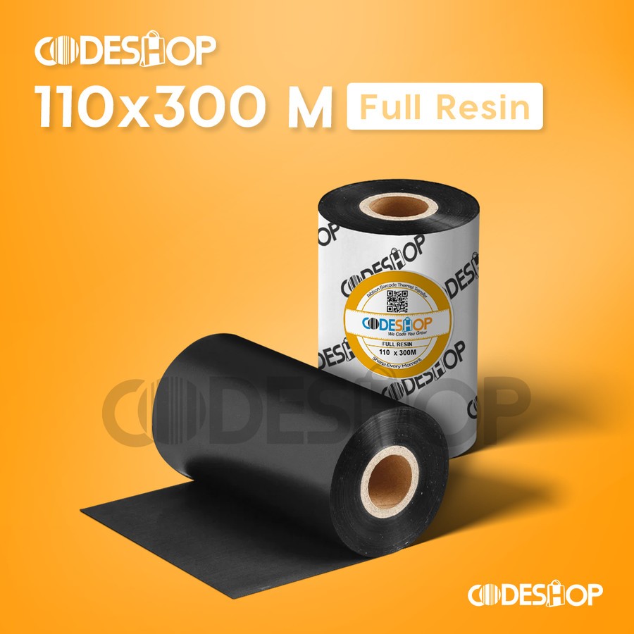 

Carbon Ribbon Barcode Resin Premium 110 X 300 mm Untuk Label YUPO