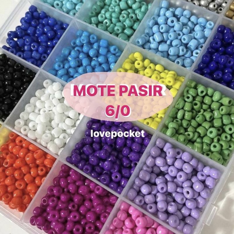 MOTE PASIR 6/0 | MANIK MANIK PASIR 6/O | 20 GRAM
