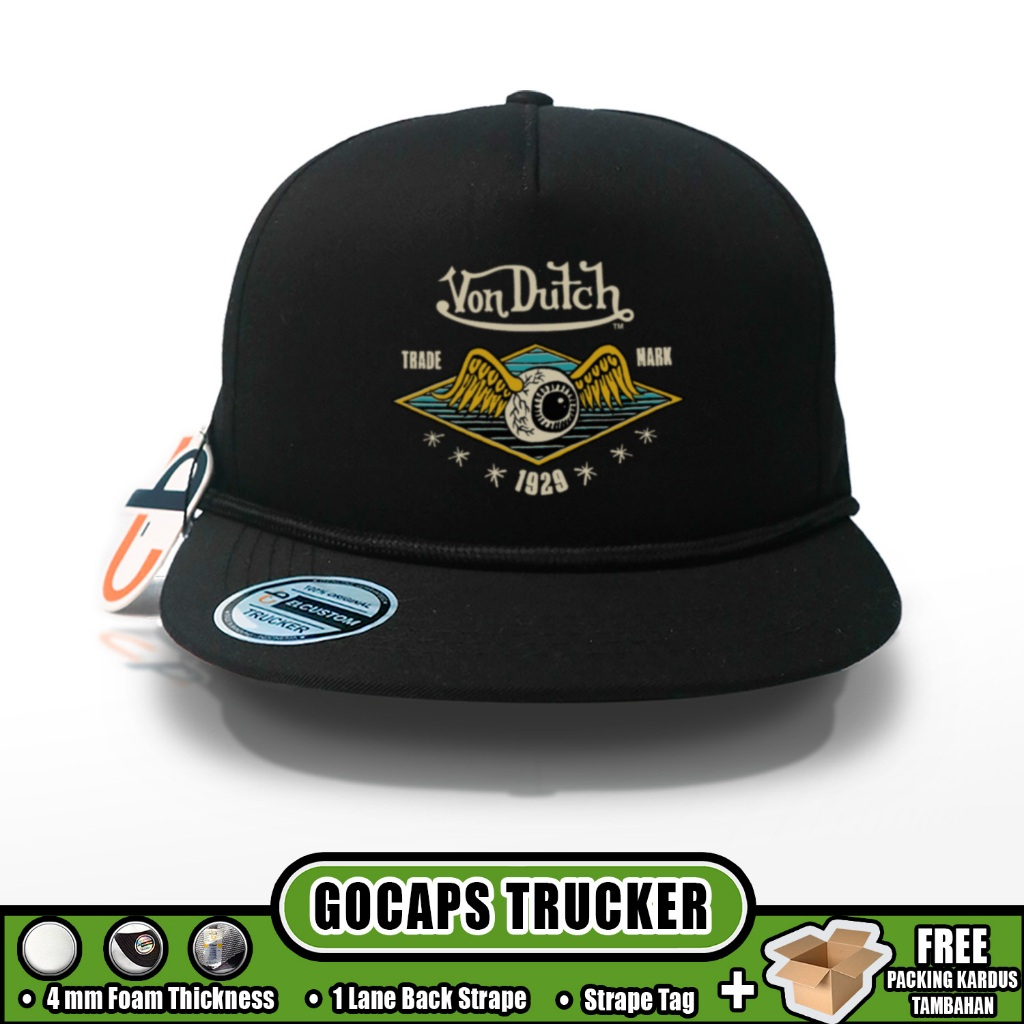 Gocaps - VON DUTCH - SNAPBACK CAPS / Snapback Twill / Topi Premium Baseball / Topi Brand / Topi Clas