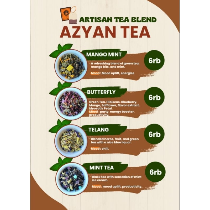 

Teh sehat/ minuman teh /Artisan Tea Bleand / Tea Indonesia