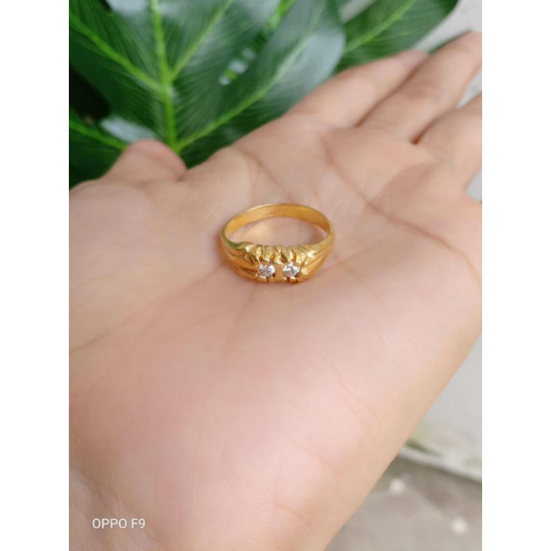 cincin koin lapis emas 22karat