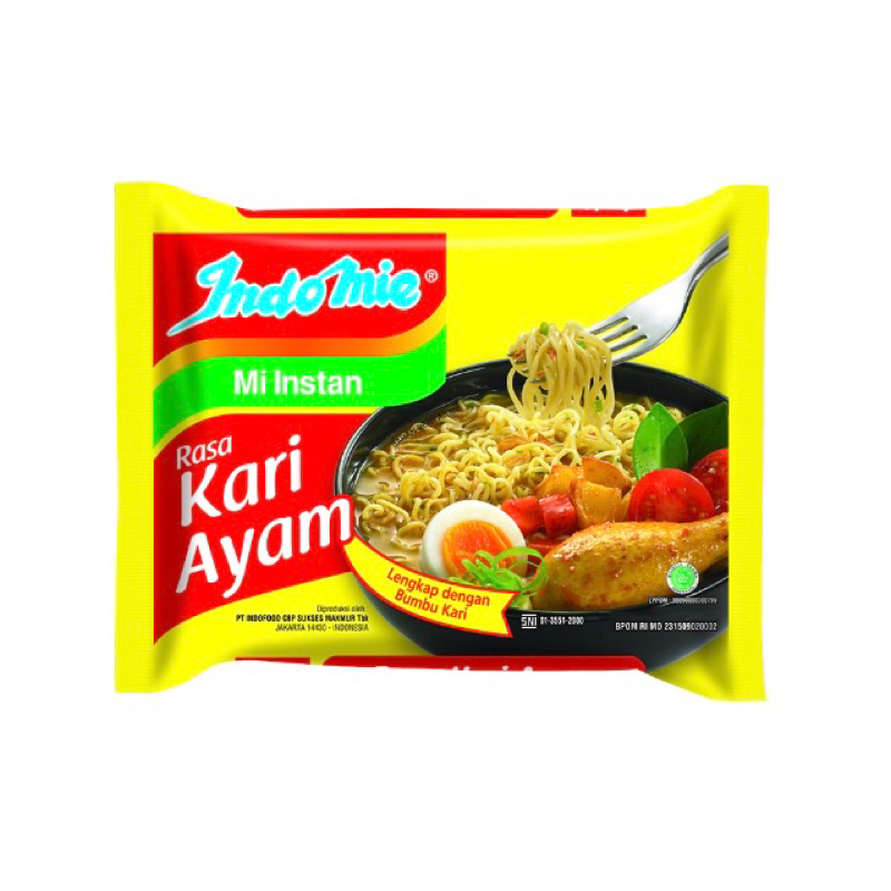 

Expired Desember 2024 Indomie Instant Noodle Mie Instan 72 gr gr Mi Rebus Kuah Rasa Kari Ayam