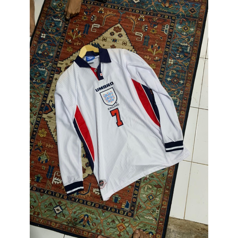 JERSEY ENGLAND UMBRO 1998 NAMSET BECKAM