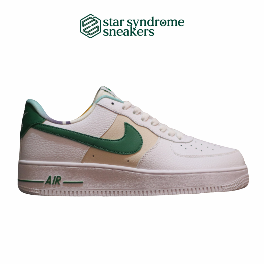 Sepatu Nike Air Force 1 Low Embedded White Green