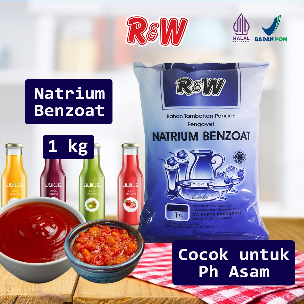 

Natrium Benzoat Pengawet Makanan Minuman Rajawali R&W RW 1 kg