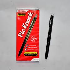 

pulpen/bulpen zebra pic knock 0.7 1 pack isi 12pcs ( warna biru )
