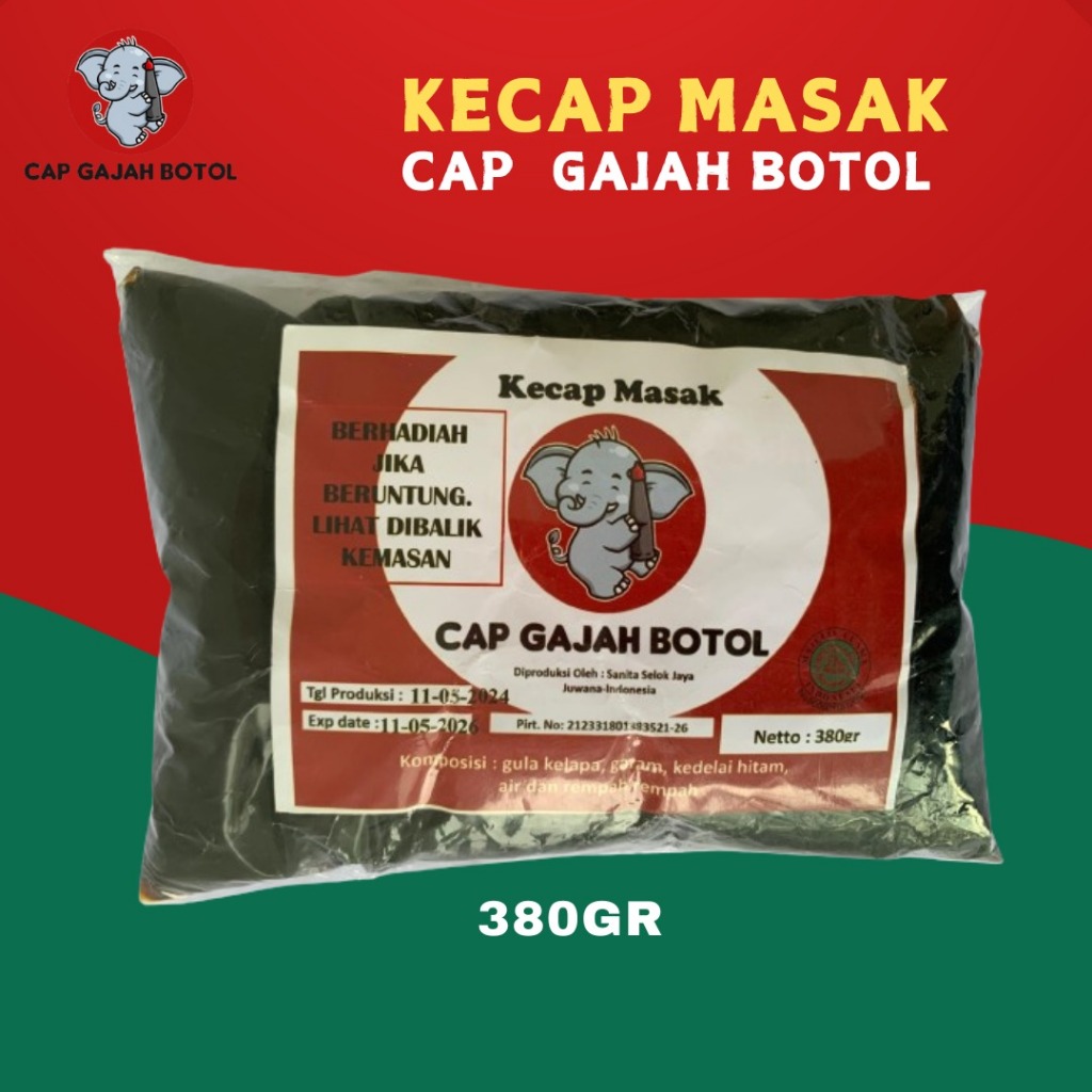 

Kecap Gajah 380 gr SELOK JAYA