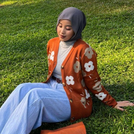 Slover - Euna Cardigan - Korean Knit Cardigan - Sweater Korea - Rajut Premium