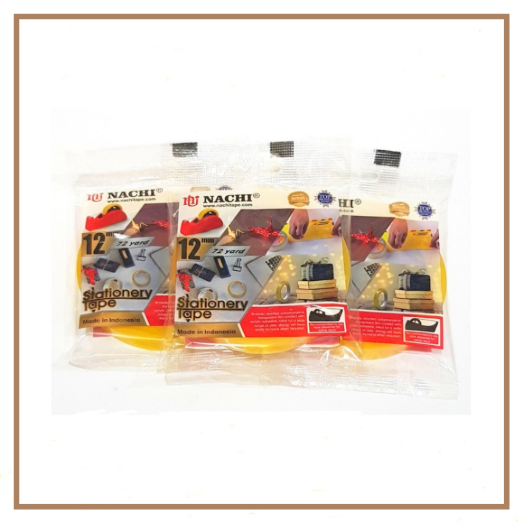 

Nachi Stationery Tape (12 mm x 72 yard)