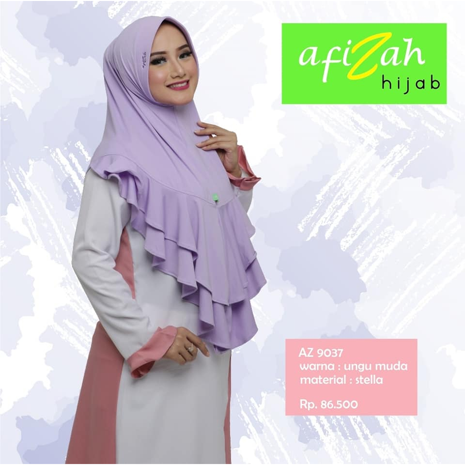 BIG SALE KERUDUNG BERGO DEWASA AFIZAH HIJAB AZ 9037