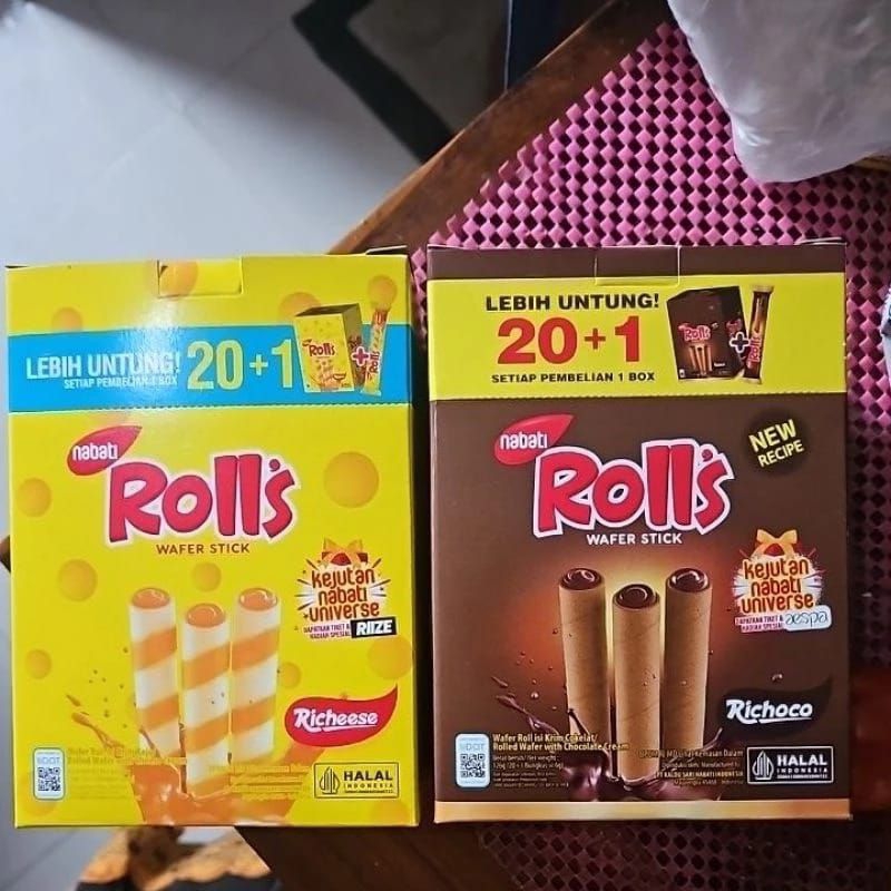 

KS - Rolls Nabati Coklat / Nabati Rolls Keju / Nabati Rolls