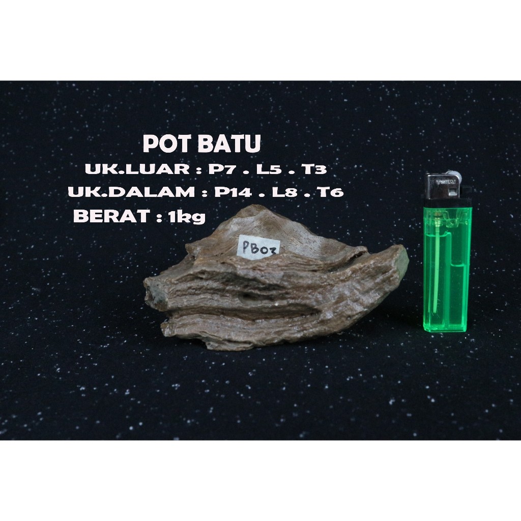 POT BONSAI BAHAN BATU (03)