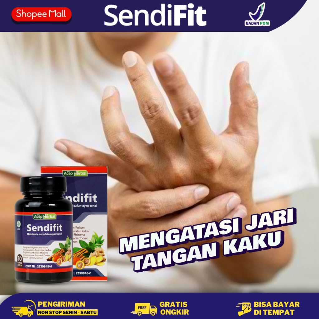 Sendifit Kapsul - Obat Jari Tangan Kaku Dan Bengkak - Obat Jari Jari Kaku - Obat Jari Susah DiTekuk
