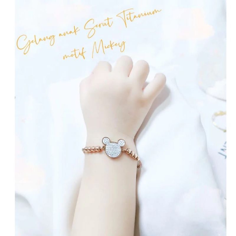 gelang anak anak titanium anti karat 5 model