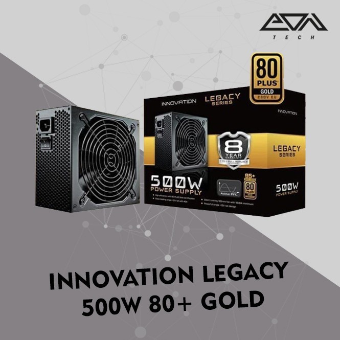 Innovation 500W 80+ Gold Power Supply | PSU 500Watt 80 Plus