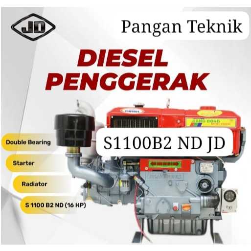 S 1100B Jiangdong | Mesin Diesel Jiangdong 16PK S1100