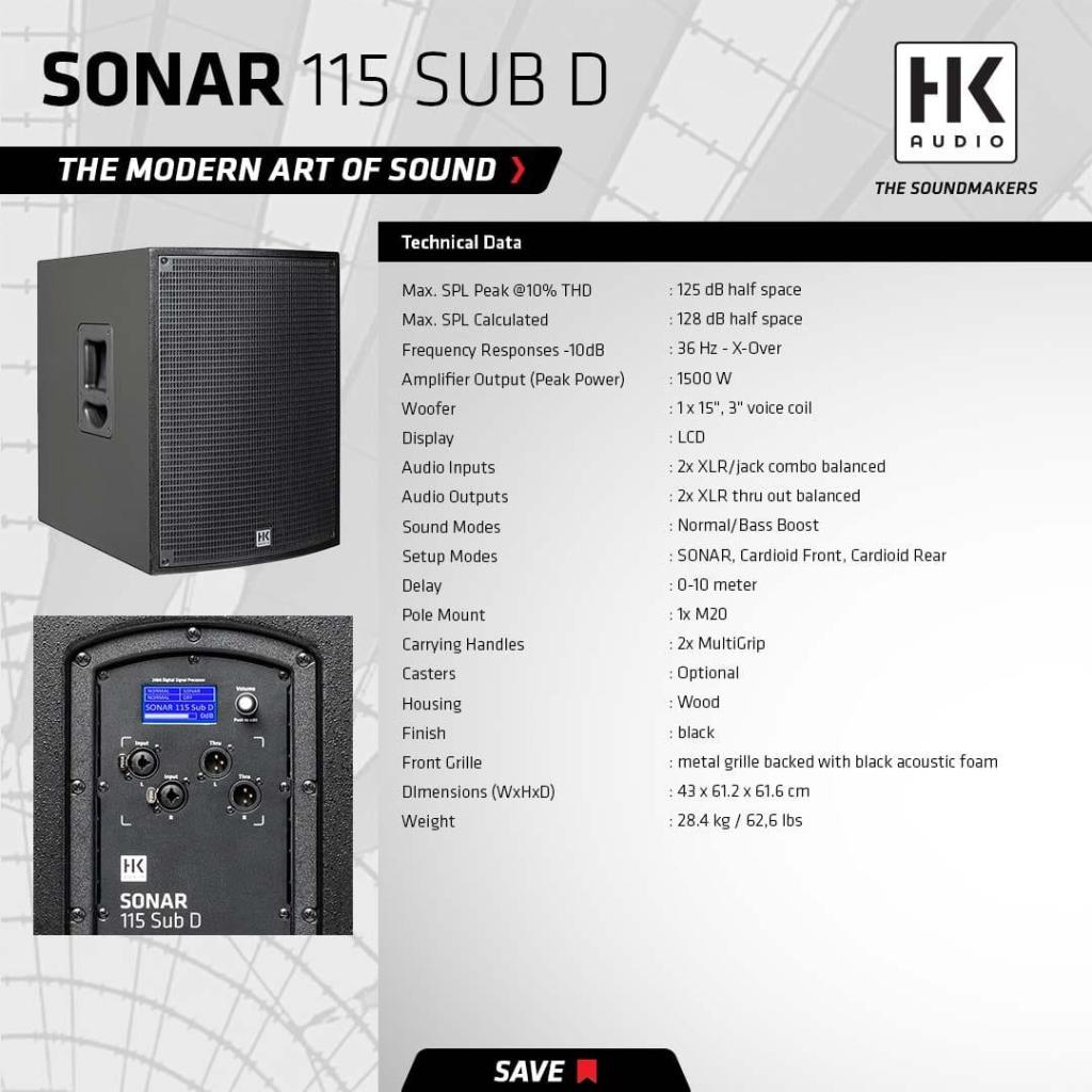 Speaker Aktif HK Audio Sonar Sub 115 D