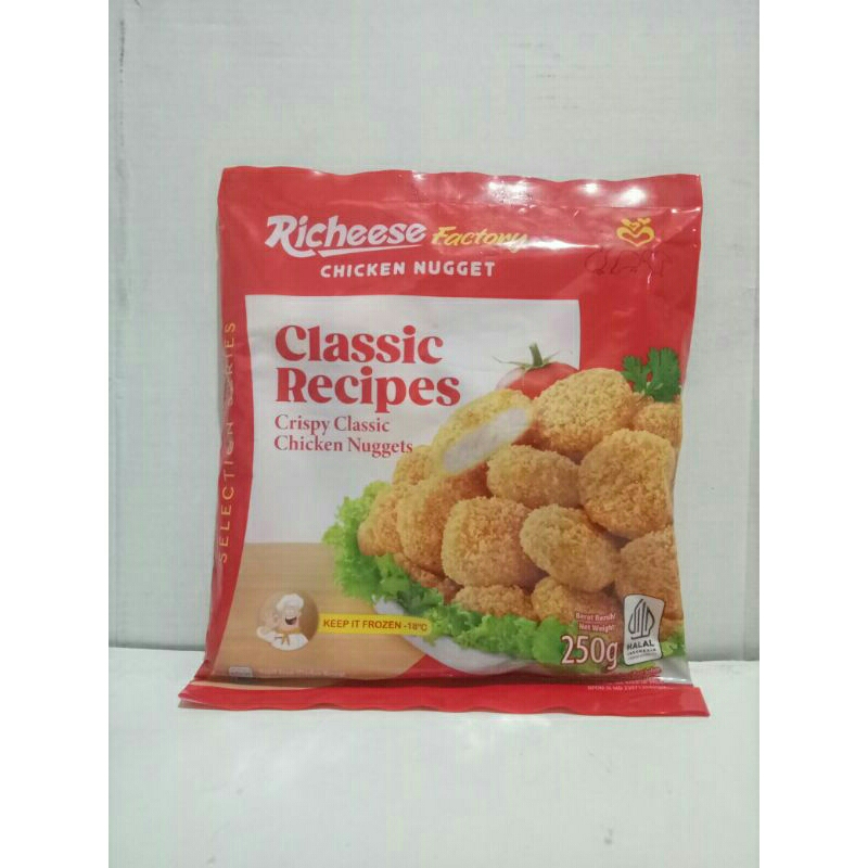 

Richeese chicken nugget crispy clasic recipes 250gr