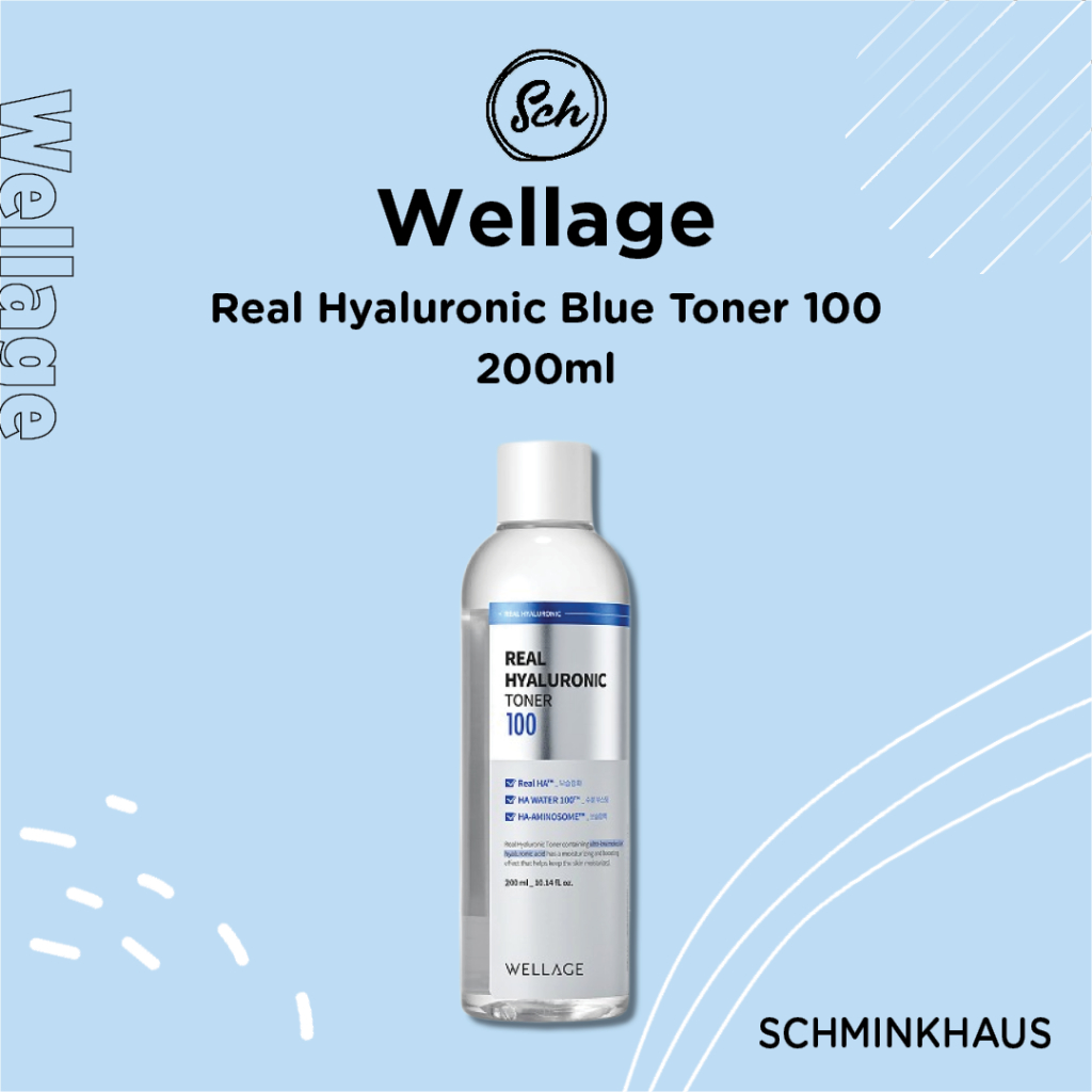 WELLAGE Real Hyaluronic Blue Toner 100 200ml