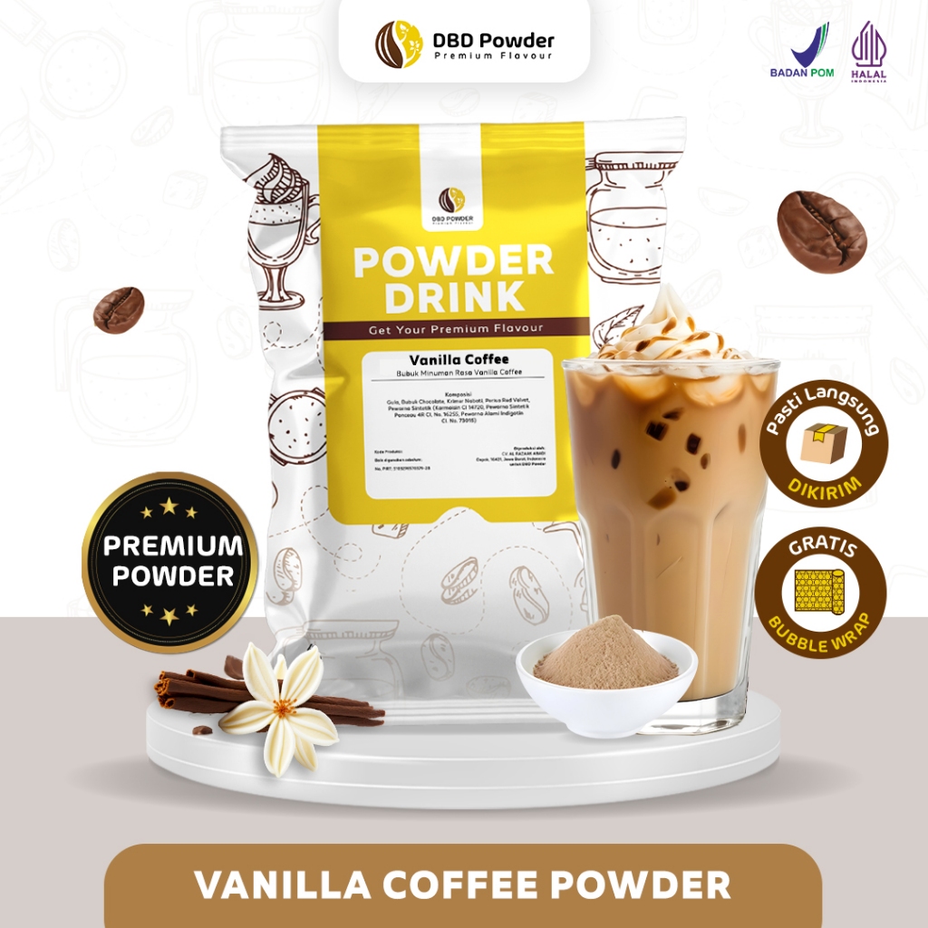 

Bubuk Minuman Vanilla Kopi - Powder Vanilla Coffee