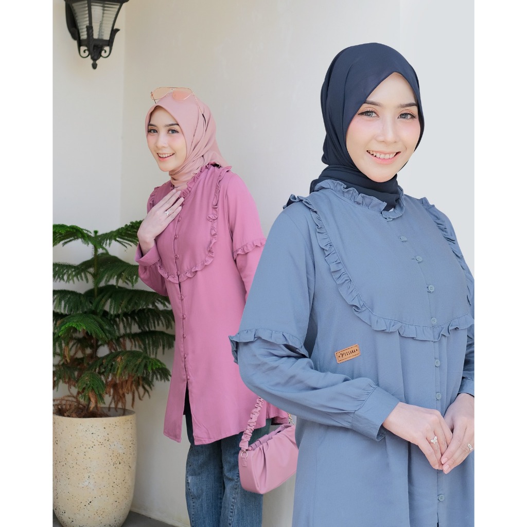 AISNI TUNIK Yessana material Viscose Twill