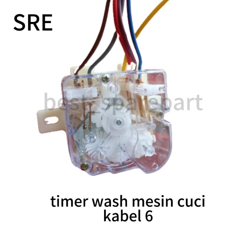 Timer mesin cuci 6 kabel (Sanyo, Sanken dll)