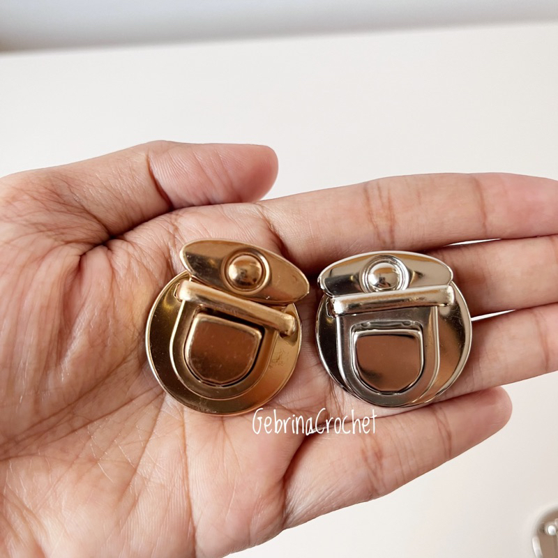 Gebrina - Kunci Slot Tas Wanita / Kunci Sodok Aksesoris Tas