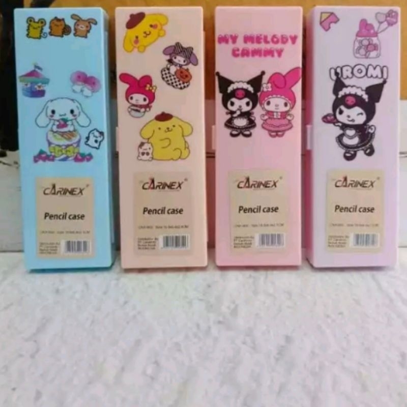 

Tempat pensil plastik + bonus stiker sanrio / Kotak pensil plastik bonus stiker sanrio / Pencil case DIY bonus stiker sanrio