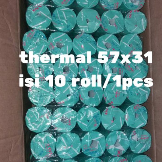 

KI3 Kertas struk thermal edc 57x31isi 1 roll hitam