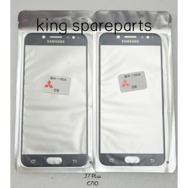 KACA GLASS LCD PLUS LEM OCA SAMSUNG GALAXY J7 PLUS C710 C710F C7100