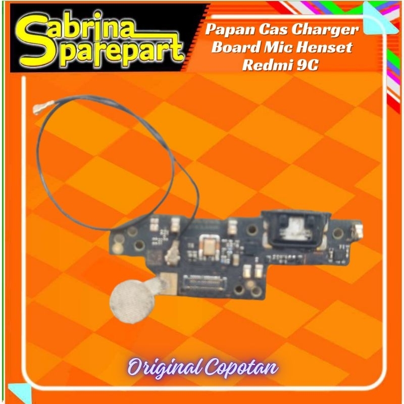 Papan Cas getar antena Redmi 9C  Original Copotan