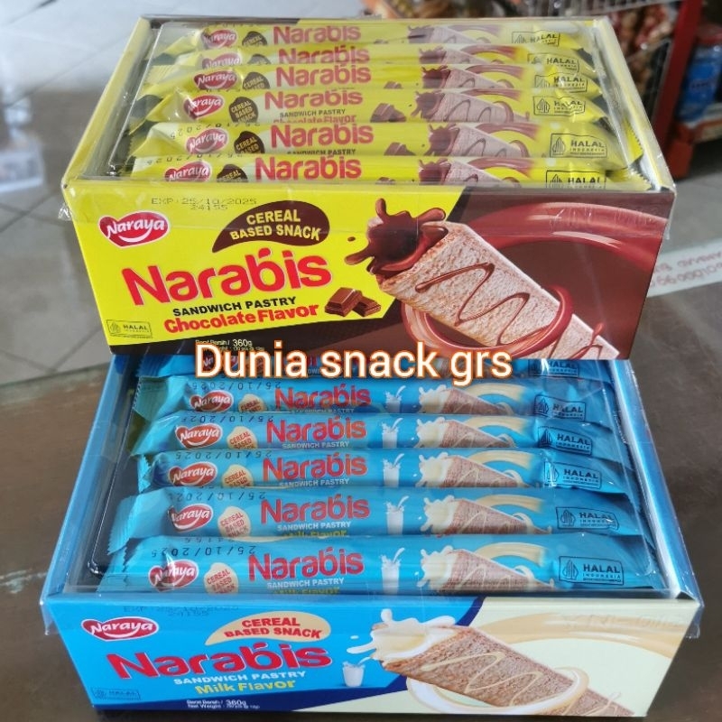 

Narabis Sandwich Pastry Isi 30 pcs Varian Coklat Milk / Naraya Narabis