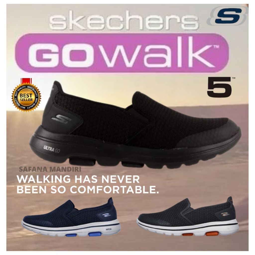 SKECHERS MEN Gowalk 5 Aprize Original Sepatu Pria Top Artistic