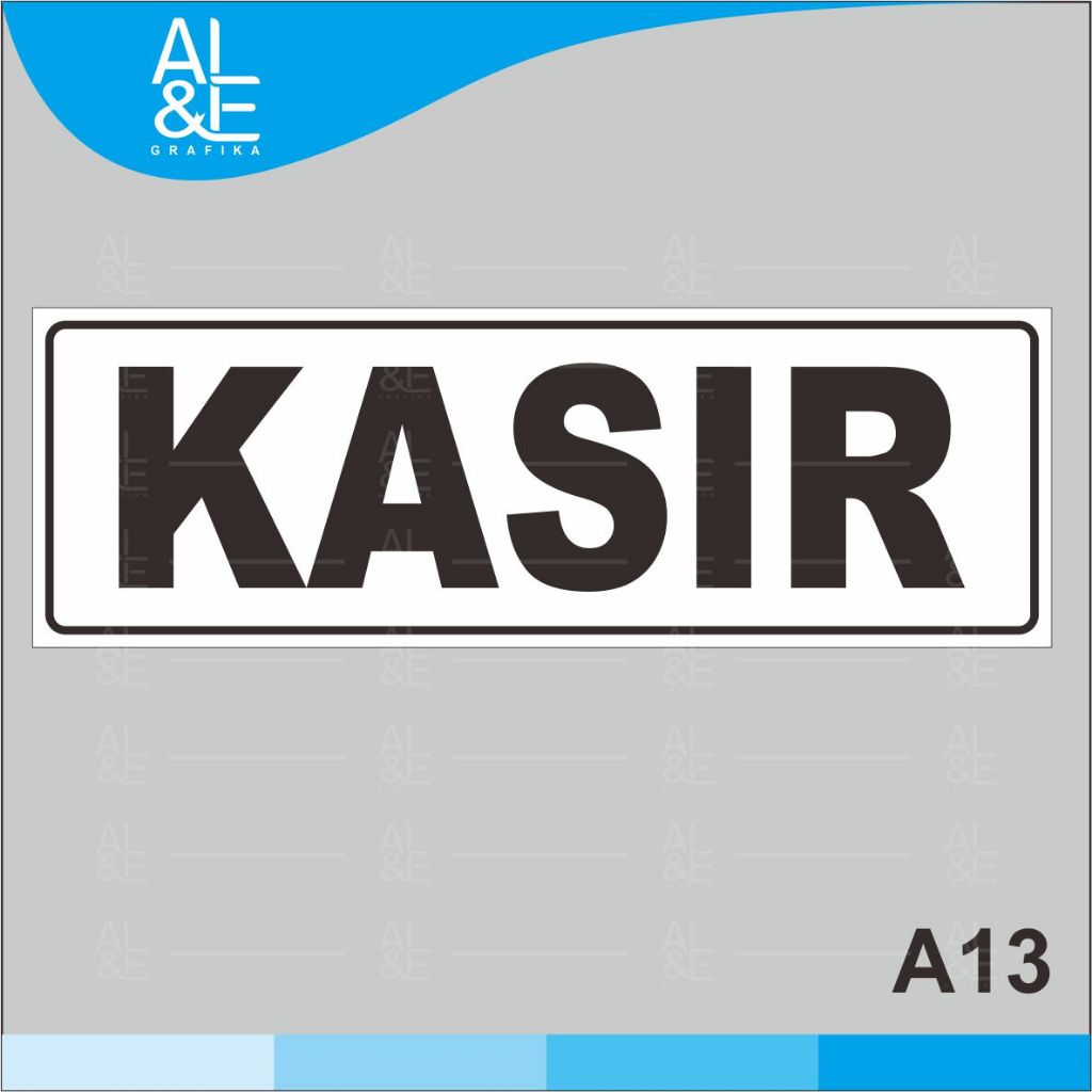 

A13 - Acrylic Sign, Stiker Kasir dan Transaksi Anda Gratis, Tahan Air, Premium dan Bisa Custom