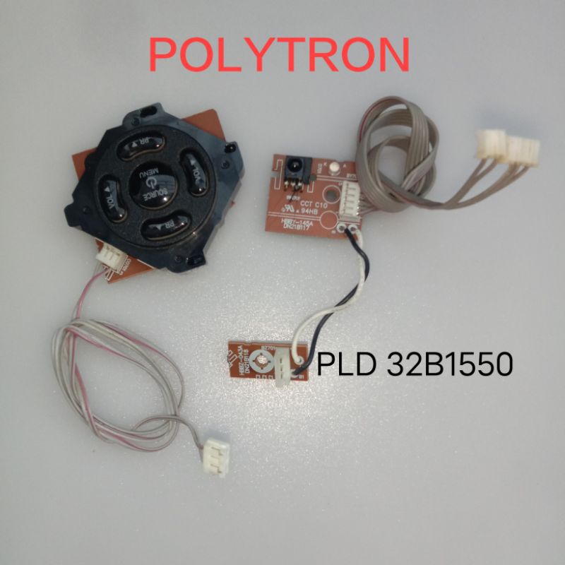 IR Sensor + Tombol TV Polytron PLD 32B1550 Sensor + Tombol PLD 32B1550