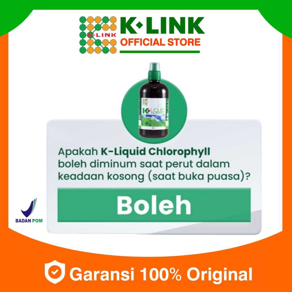 Klorofil K link Original.Klorofil K link Original asli.Kliquid Chlorophyl Original.K link klorofil.K