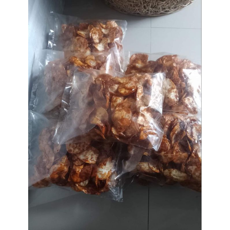 

keripik singkong rapuh pedas manis